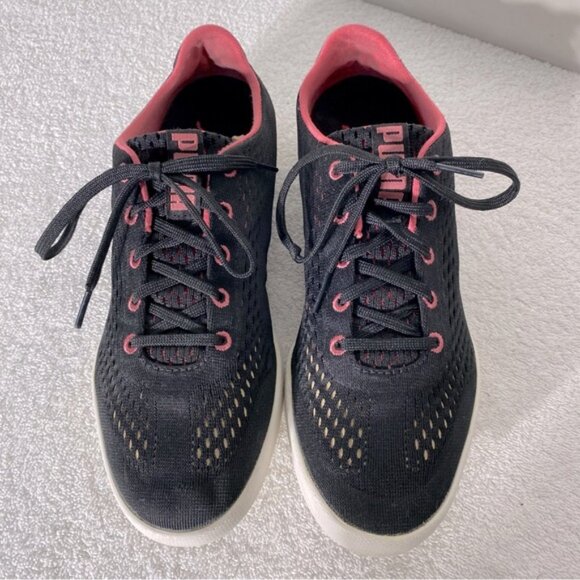 Puma Monolite Cat Black Pink Lace Up Golf Shoes 8 - Picture 2 of 11